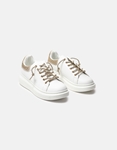 Εικόνα από Sneakers με διπλή σόλα διακοσμημένα με strass Λευκό/Χρυσό
