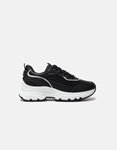 Εικόνα από Sneakers με κορδόνια και διπλή chunky σόλα Μαύρο