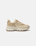 Εικόνα από Sneakers με κορδόνια και διπλή chunky σόλα Μπεζ