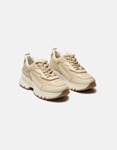 Εικόνα από Sneakers με κορδόνια και διπλή chunky σόλα Μπεζ