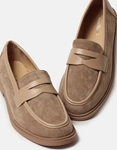 Εικόνα από Basic μονόχρωμα flat loafers με ελαστική σόλα Πούρο
