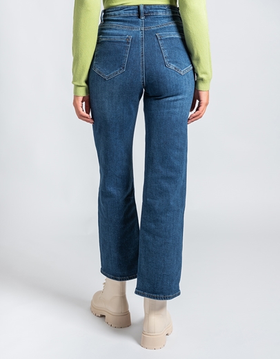 Εικόνα της Ελαστικό denim παντελόνι σε ίσια γραμμή Τζιν