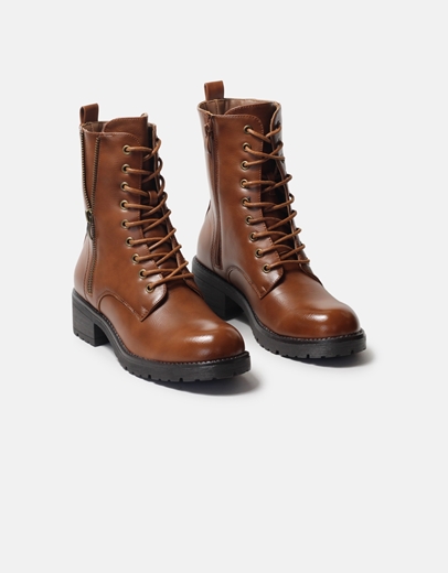 Εικόνα της Μποτάκια μονόχρωμα με φερμουάρ στο πλάι Ταμπά