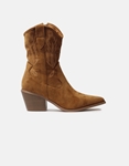 Εικόνα από Suede cowboy μποτάκια με διακοσμητικές ραφές Ταμπά