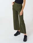 Εικόνα από Ψηλόμεσο wide leg παντελόνι τζιν Χακί