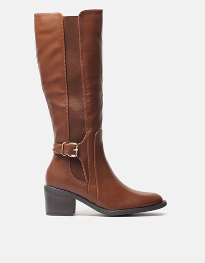 Εικόνα της Basic χαμηλές μπότες με λάστιχο στο πλάι Ταμπά