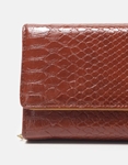 Εικόνα από Δερμάτινο πορτοφόλι μονόχρωμο με μοτίβο Ταμπά