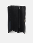 Εικόνα από Βasic μονόχρωμο πορτοφόλι με πολλαπλές θήκες Μαύρο