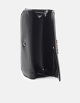 Εικόνα από Μονόχρωμο πορτοφόλι με πολλαπλές θήκες Μαύρο