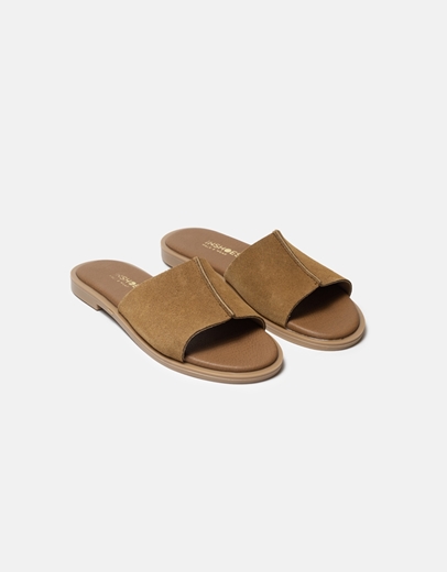 Εικόνα της Δερμάτινα σανδάλια Ελληνικής κατασκευής με φαρδιά φάσα Ταμπά