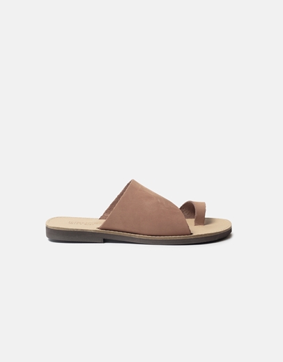 Εικόνα της Flat σανδάλια δερμάτινα Ελληνικής κατασκευής Πούρο