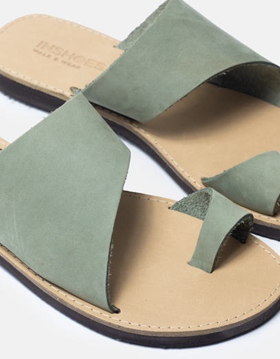 Εικόνα της Flat σανδάλια δερμάτινα Ελληνικής κατασκευής Βεραμάν