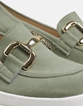 Εικόνα από Loafers με διπλή σόλα και αγκράφα Ελληνικής κατασκευής Πράσινο