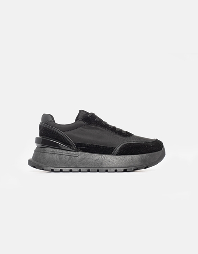 Εικόνα της Γυναικεία sneakers με διπλή σόλα Μαύρο