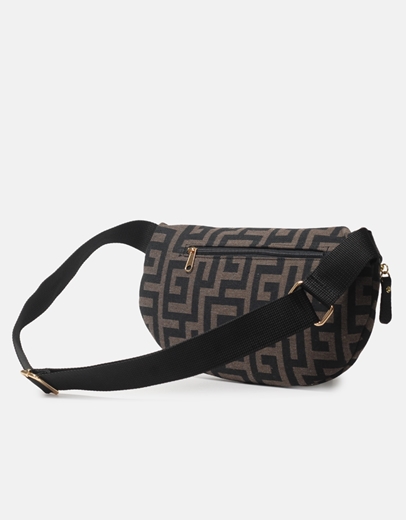 Εικόνα της Crossbody χειροποίητο τσαντάκι με μαίανδρο M Καφέ