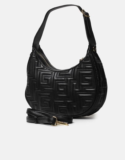 Εικόνα της Τσαντάκι χειρός με μοτίβο μαιάνδρου Μαύρο