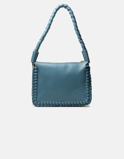 Εικόνα της Μονόχρωμη τσάντα χειρός με σχέδιο πλέξης Βεραμάν