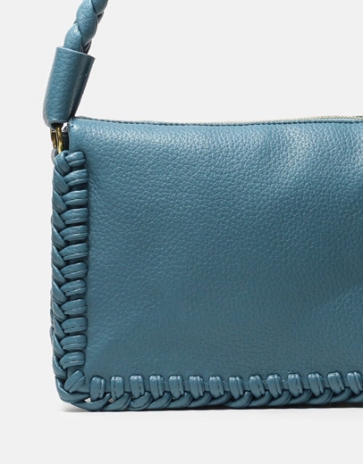 Εικόνα της Μονόχρωμη τσάντα χειρός με σχέδιο πλέξης Βεραμάν