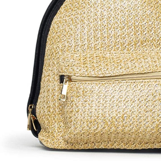 Εικόνα της Σακίδιο πλάτης σε συνδυασμό υλικών Μαύρο