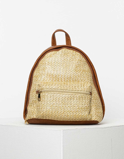 Εικόνα της Σακίδιο πλάτης σε συνδυασμό υλικών Ταμπά