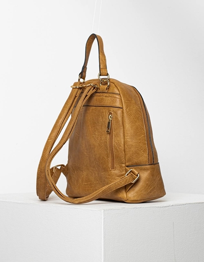 Εικόνα της Σακίδιο πλάτης με ψάθα Κάμελ