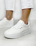 Εικόνα από Basic sneakers με διπλή σόλα Λευκό
