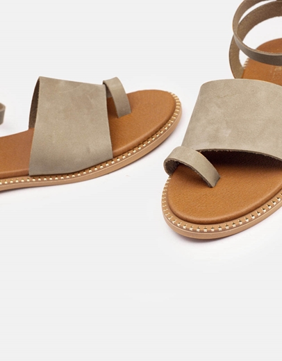 Εικόνα της Σανδάλια δερμάτινα Ελληνικής κατασκευής με φάσα Πούρο