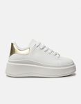 Εικόνα από Basic sneakers με διπλή σόλα Λευκό/Χρυσό