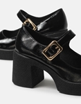 Εικόνα από Mary Jane loafers με τετράγωνο τακούνι Μαύρο