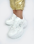 Εικόνα από Sneakers με διπλή chunky σόλα Λευκό