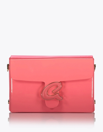 Εικόνα της Τσάντα χιαστί MAPLE από λουστρίνι Κοραλί