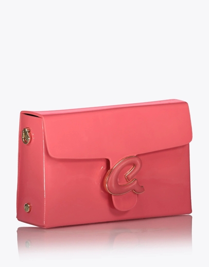 Εικόνα της Τσάντα χιαστί MAPLE από λουστρίνι Κοραλί