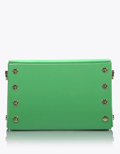 Εικόνα της Τσάντα χιαστί MAPLE από λουστρίνι Πράσινο