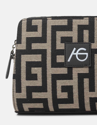 Εικόνα της Χειροποίητο τσαντάκι με μαίανδρο χιαστί ελληνικής κατασκευής Πούρο