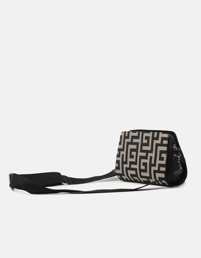 Εικόνα της Χειροποίητο τσαντάκι με μαίανδρο χιαστί ελληνικής κατασκευής Πούρο