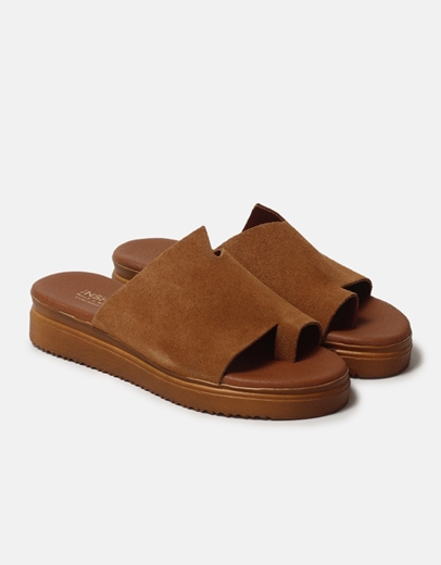 Εικόνα της Δερμάτινα σανδάλια Ελληνικής κατασκευής με φάσα και toe ring Ταμπά