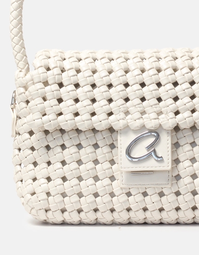 Εικόνα της Τσάντα χειρός HANDMADE ZIVA με ανάγλυφο σχέδιο Εκρού