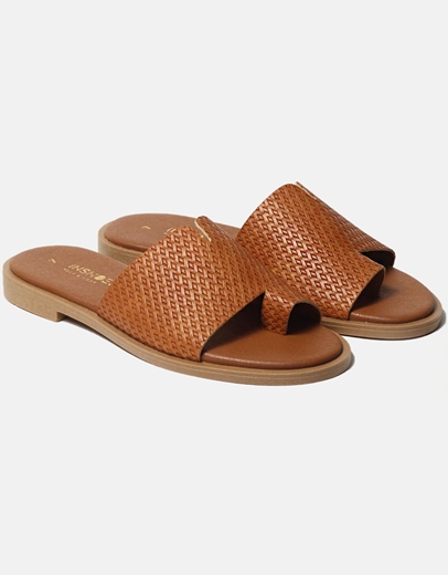 Εικόνα της Σανδάλια flat Ελληνικής κατασκευής με φαρδιά φάσα Ταμπά