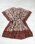 Εικόνα από Mini φόρεμα καφτάνι με λαχούρια Κόκκινο