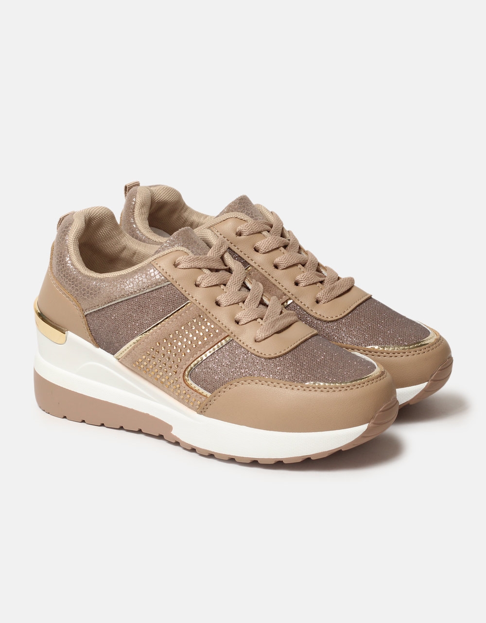 Εικόνα από Sneakers με διπλή σόλα διακοσμημένα με strass Πούρο