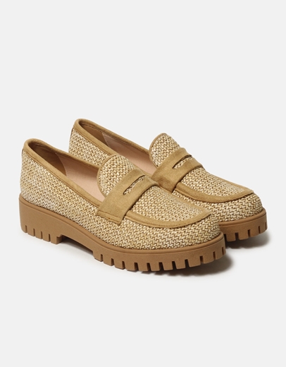 Εικόνα της Basic loafers Ελληνικής Κατασκευής με σχέδιο πλέξης Ταμπά