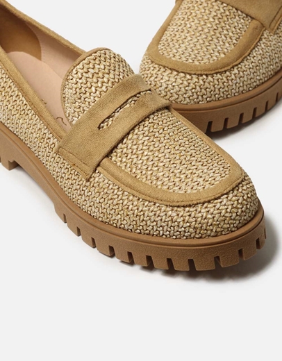 Εικόνα της Basic loafers Ελληνικής Κατασκευής με σχέδιο πλέξης Ταμπά