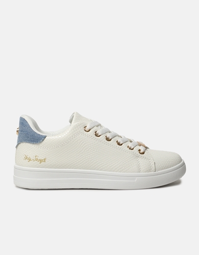 Εικόνα της Basic sneakers με μεταλλικές λεπτομέρειες Τζιν