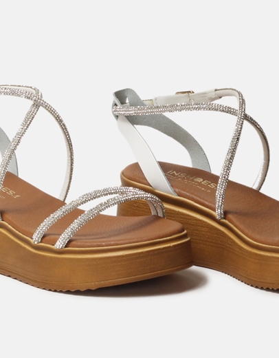 Εικόνα της Flatforms μονόχρωμα Ελληνικής κατασκευής από γνήσιο δέρμα Λευκό