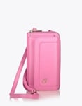 Εικόνα από Χιαστί θήκη κινητού LUCILLE με ενσωματωμένο πορτοφόλι Ροζ