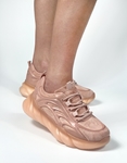 Εικόνα από Γυναικεία sneakers με κυματιστή σόλα Ροζ