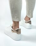 Εικόνα από Basic sneakers με διπλή σόλα Λευκό/Σαμπανί