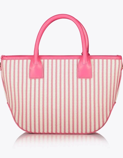 Εικόνα της Τσάντα χειρός NORA με αποσπώμενο ιμάντα ώμου Φούξια