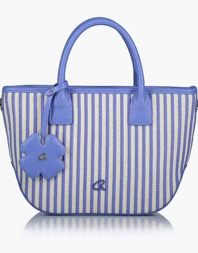 Εικόνα της Τσάντα χειρός NORA με αποσπώμενο ιμάντα ώμου Μπλε