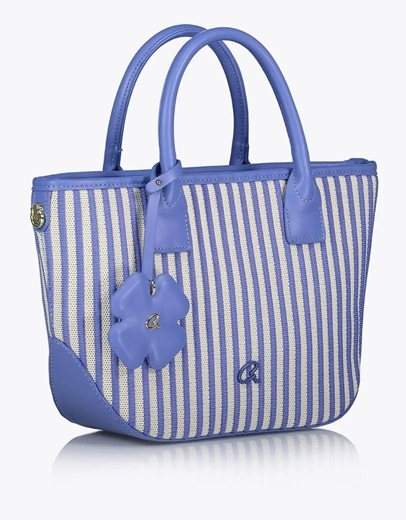 Εικόνα της Τσάντα χειρός NORA με αποσπώμενο ιμάντα ώμου Μπλε